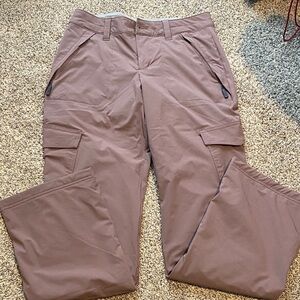 Eddie Bauer Women's Purple Fleece Lined Cargo Pants